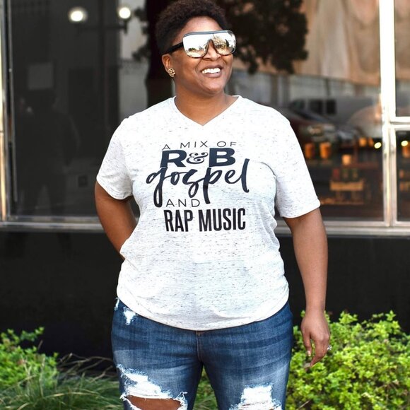 NEW! R&B, Gospel, & Trap/Rap Music CUSTOM Tee T-Shirt Top | SIZE XS - Picture 7 of 8